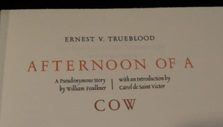 AFTERNOON OF A COW