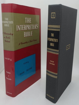 Item #003846HJ THE INTERPRETER'S BIBLE Volume Four: Psalms; Proverbs. George Arthur Buttrick