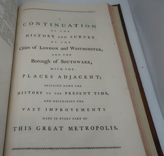 THE HISTORY OF LONDON FROM ITS FOUNDATION TO THE PRESENT TIME (Two Volumes)