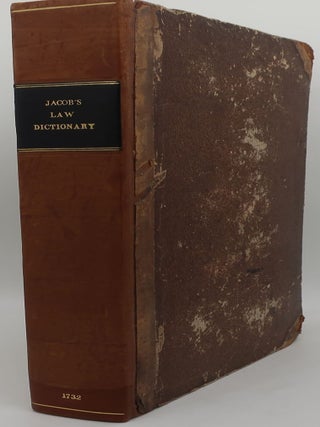 Item #003849MN A NEW LAW-DICTIONARY: CONTAINING THE INTERPRETATIONS AND DEFINITION OF WORDS AND...