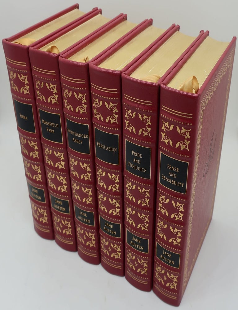 Item #BC00005 THE NOVELS OF JANE AUSTEN: EMMA; MANSFIELD PARK; NORTHANGER ABBEY; PERSUASION; PRIDE AND PREJUDICE; SENSE AND SENSIBILITY (Six Volumes). JANE AUSTEN.